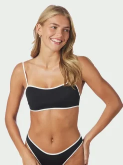 Fia Solid Contrast Bikini Top
