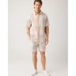 Fig loose seersucker shorts