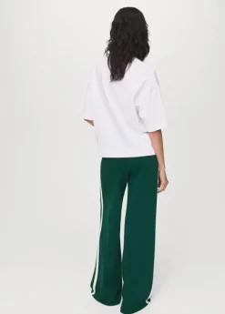 Fine-knit straight-fit trousers