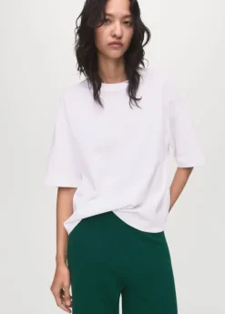 Fine-knit straight-fit trousers