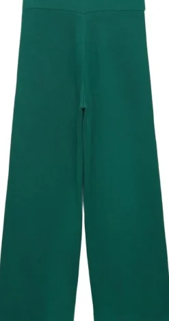 Fine-knit straight-fit trousers