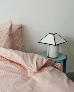Fineline Duvet Cover-140 x 200-Soft pink