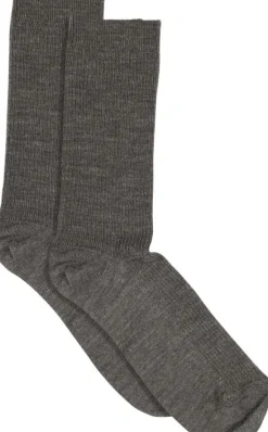 Fine wool rib socks