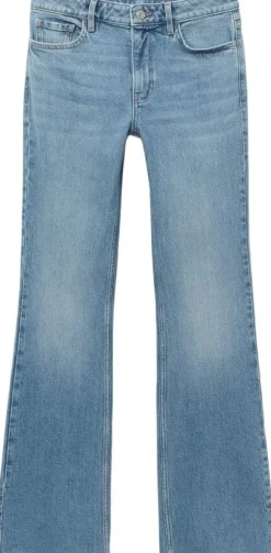 Fiona flared mid-rise cotton jeans