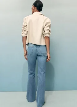 Fiona flared mid-rise cotton jeans