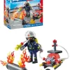 Firefighter with Water Pu