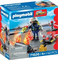 Firefighter with Water Pu