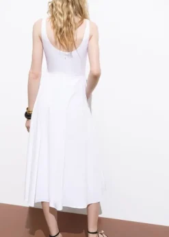 Flared midi-dress