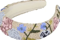 Fleuriora Wide Beaded Hairbrace