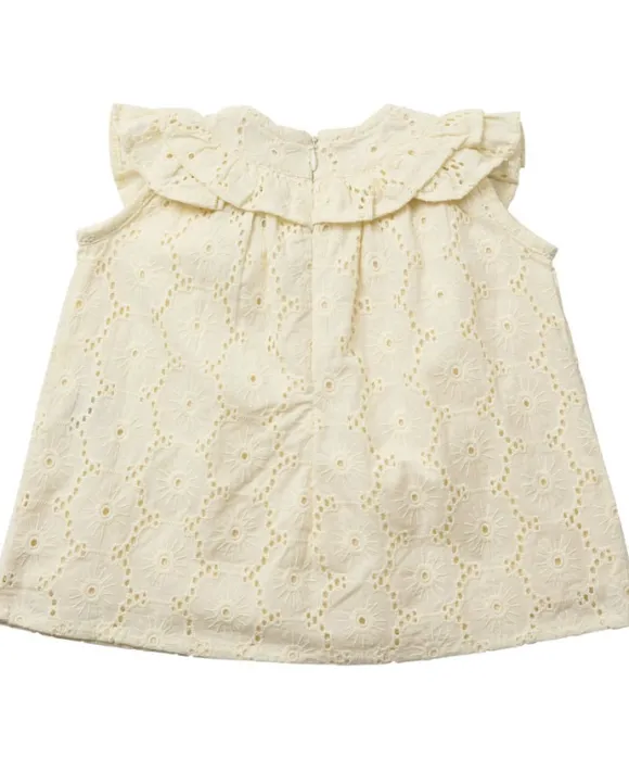Floral broderie baby dress GOTS