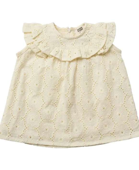 Floral broderie baby dress GOTS