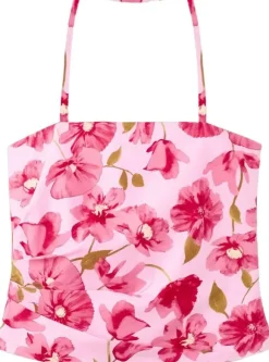 Floral halter neck top