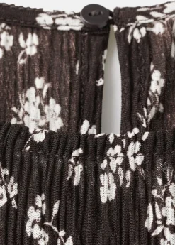 Floral-print midi-dress