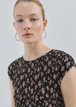 Floral-print midi-dress