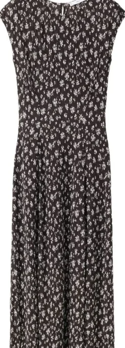 Floral-print midi-dress