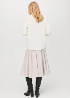 Fluid long-sleeved blouse