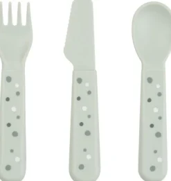 Foodie bestiksæt Happy dots Grøn