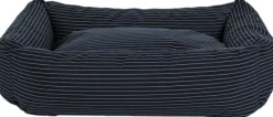 Fossflakes Hundkorg Blue pinstripe
