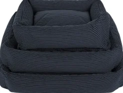 Fossflakes Hundkorg Blue pinstripe