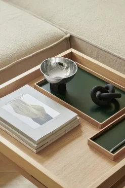 Frame tray small oak/green
