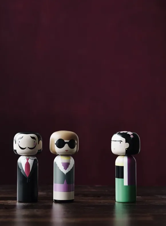 FRIDA håndmalet Kokeshi