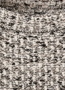Fringed tweed top