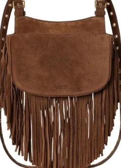 Fringe-Trim Medium Marcy Crossbody Bag