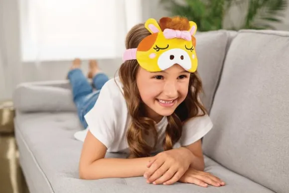 Giraffe Snuggle Eye Mask
