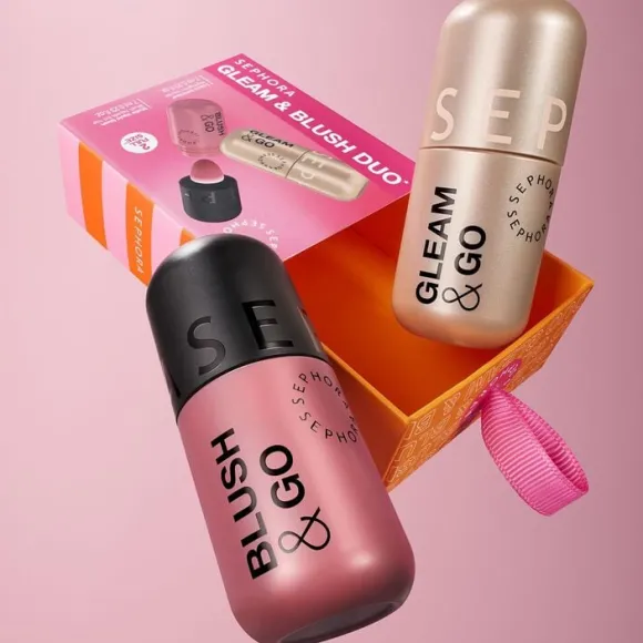 GLEAM & BLUSH DUO* - Duo med flytande rouge och highlighter