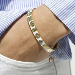 Global Goals Bangle - White