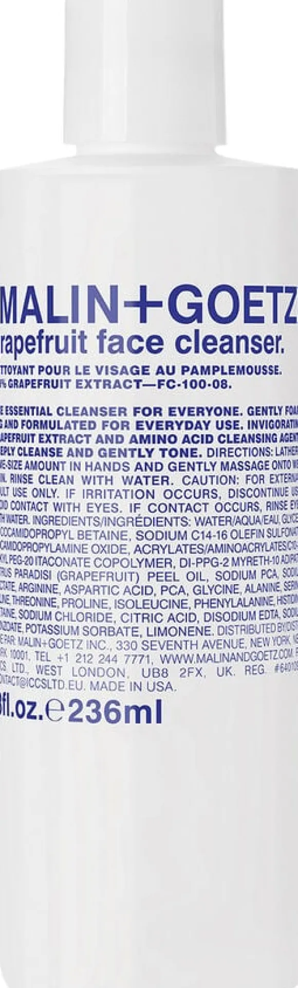 Grapefruit Face Cleanser 236 ml.
