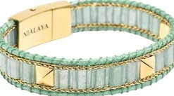Green Aventurine Stud Bracelet