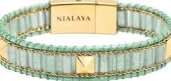Green Aventurine Stud Bracelet