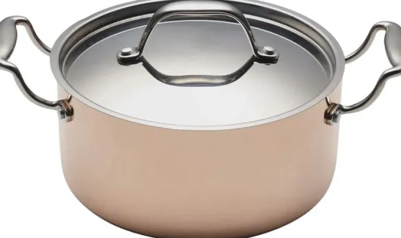 Gryta med lock 3 liter Koppar