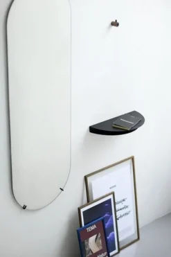 Half Moon Shelf: Warm Grey: Small