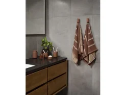 Handduk Sauna 50x100 White/Soft Grey/Eucalyptus