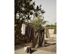 Handduk Sauna 50x100 White/Soft Grey/Eucalyptus