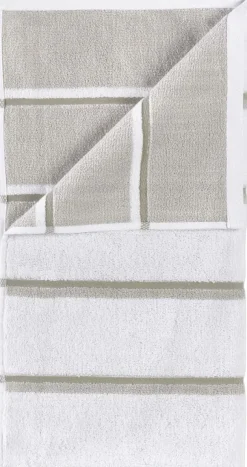 Handduk Sauna 50x100 White/Soft Grey/Eucalyptus