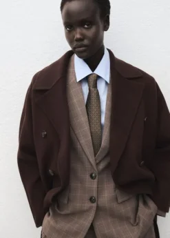 Handmade oversized wool coat