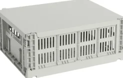 HAY Colour Crate Lid Metal-Medium-Grey