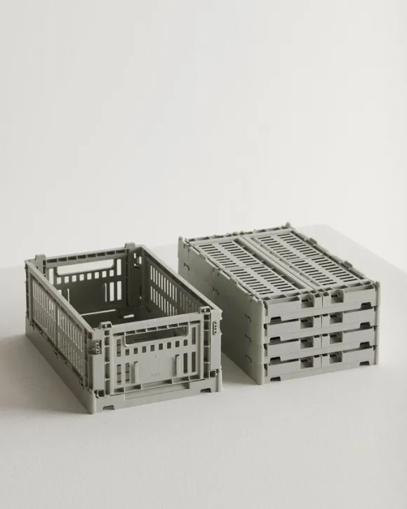 HAY Colour Crate-Small-Grey