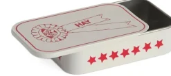 HAY Dogs Treat Tin-Small-Red and wh