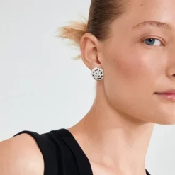 HAZE earrings silver-plated