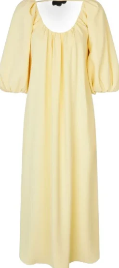 2395 Heavy Crepe, Romantic Voluminous Sleeve Dress
