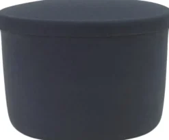Hide Storage Pouf Small