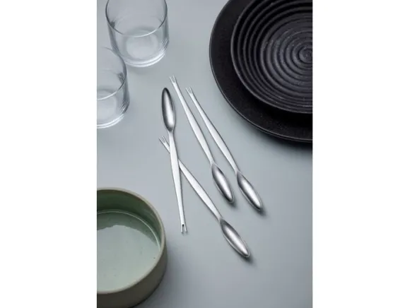 Hummergaffel Focus Steel 20,6 cm 4 st Matt stål