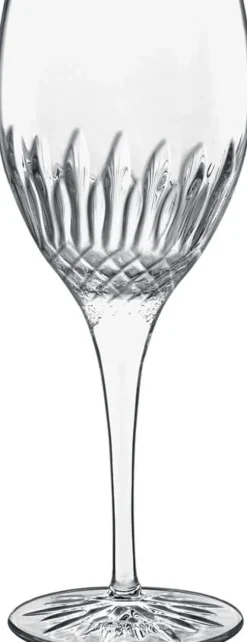 Hvitvinsglass Diamante 38 cl 4 stk. Klar