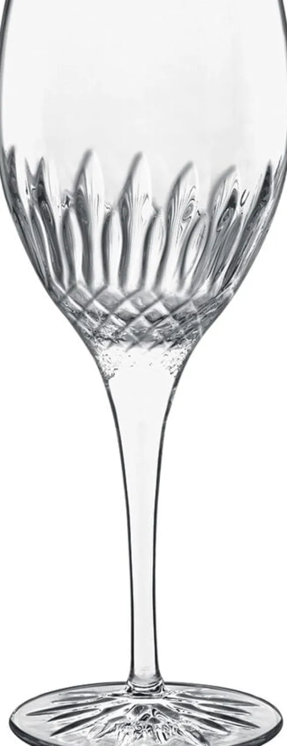 Hvitvinsglass Diamante 38 cl 4 stk. Klar