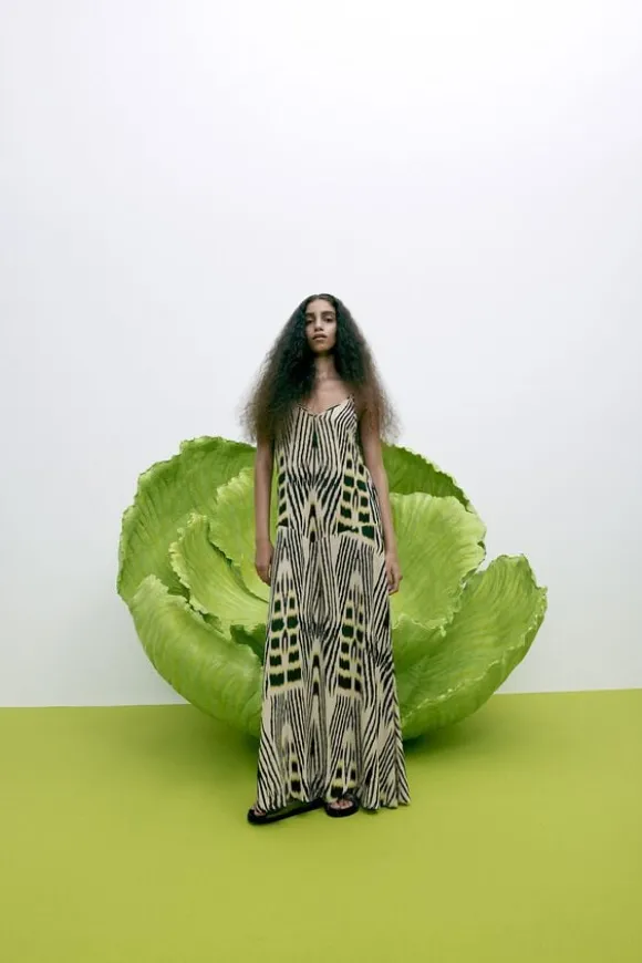 Ikat V-dress - Annebeth