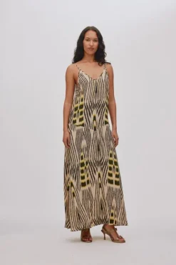 Ikat V-dress - Annebeth